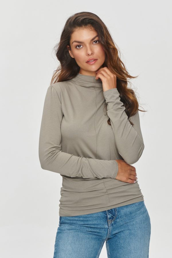 Blouse model 200136 Makadamia