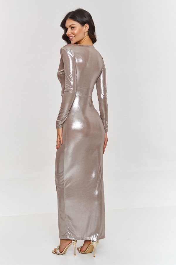 Long dress model 209578 Makadamia