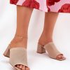 Heeled sandals model 211021 Step in style