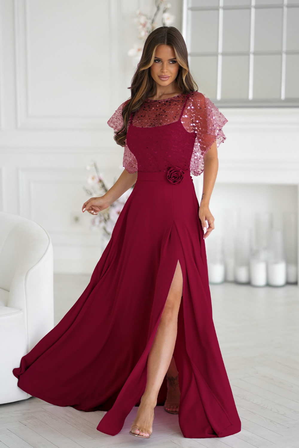 1098486 Long dress model 219687 Bicotone