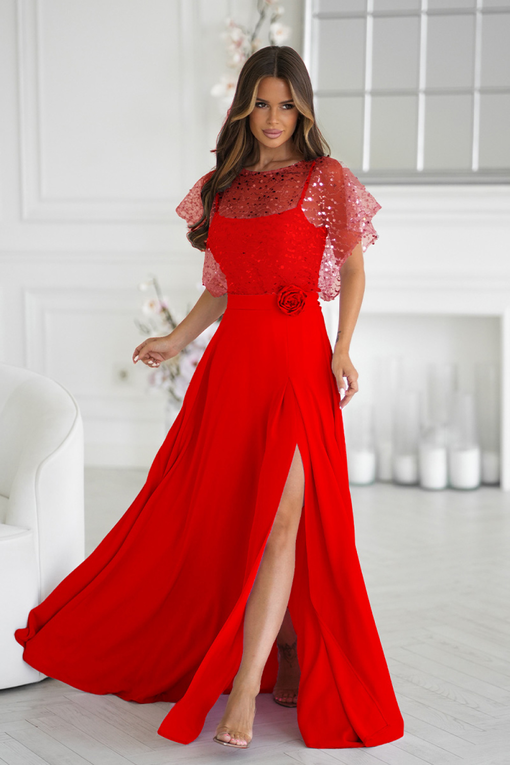 1098487 Long dress model 219688 Bicotone