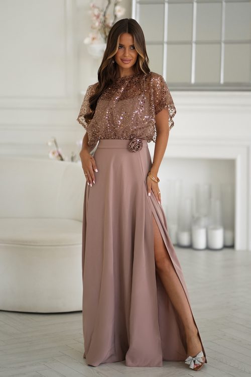 1098494 Long dress model 219691 Bicotone
