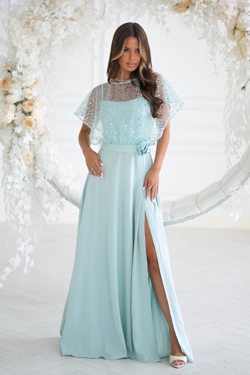 1098506 Long dress model 219695 Bicotone