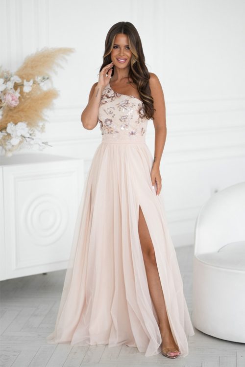 1099746 Long dress model 220091 Bicotone