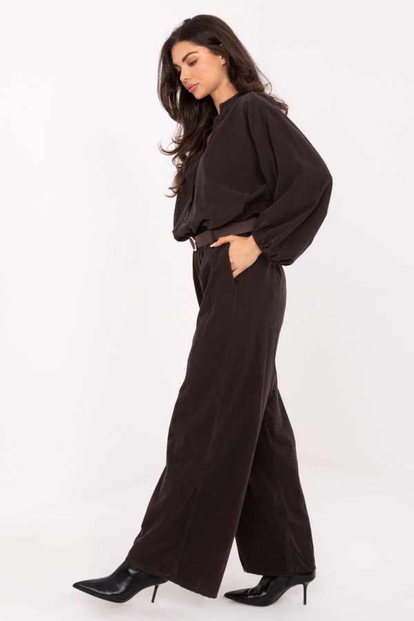 corduroy trousers model 220282 Italy Moda