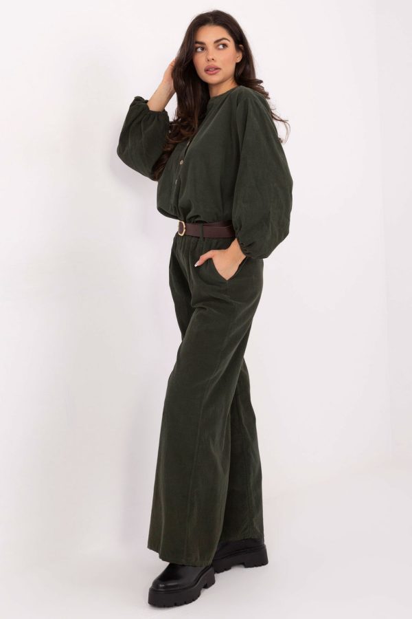 corduroy trousers model 220283 Italy Moda