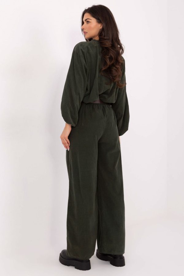 corduroy trousers model 220283 Italy Moda