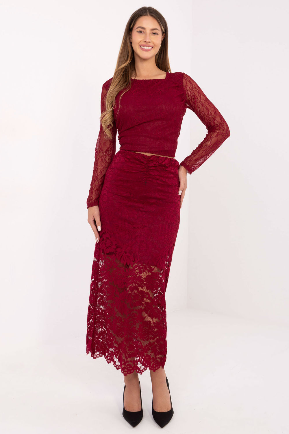 1100406 Lace skirt model 220326 Italy Moda