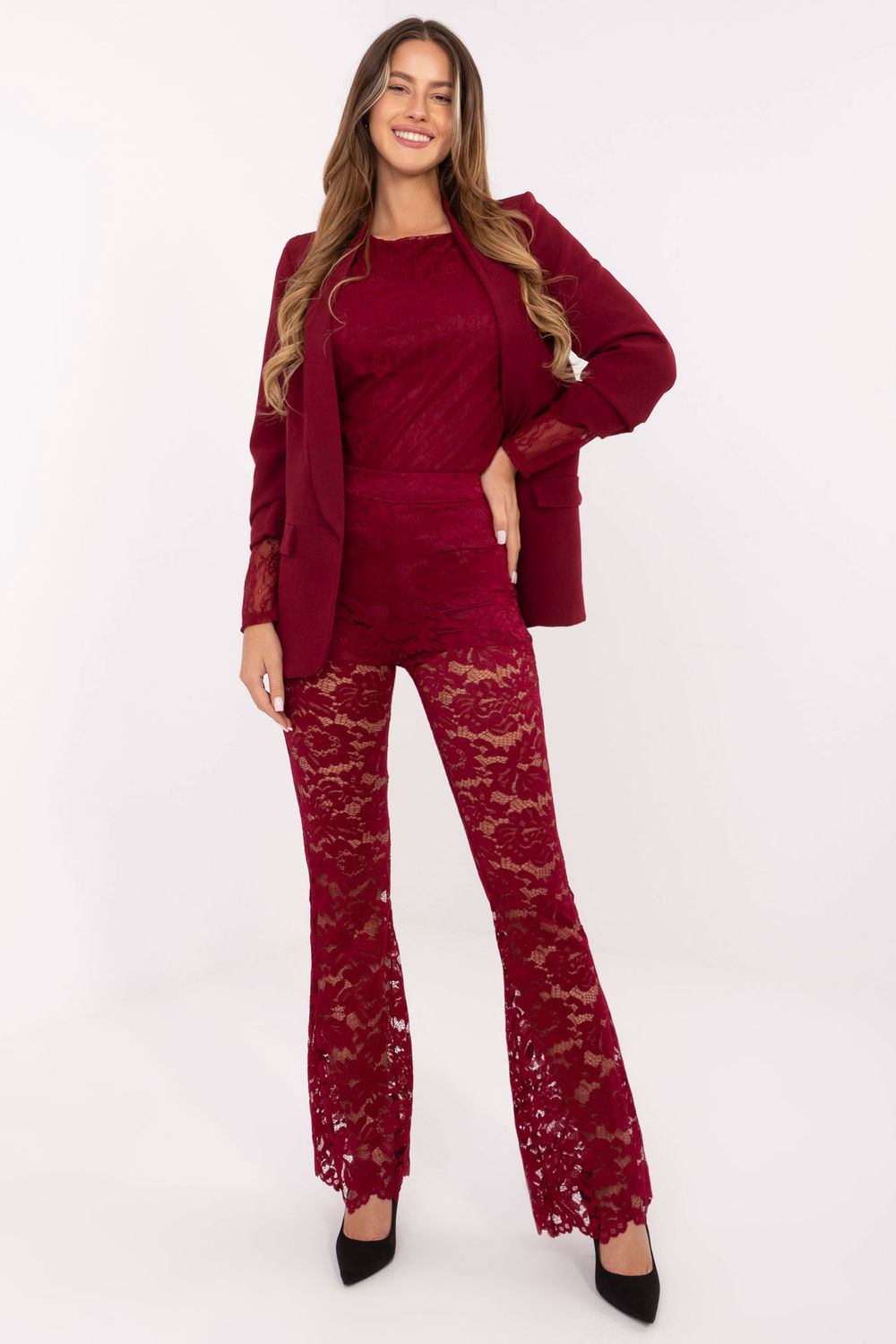 1100409 Lace pants model 220327 Italy Moda