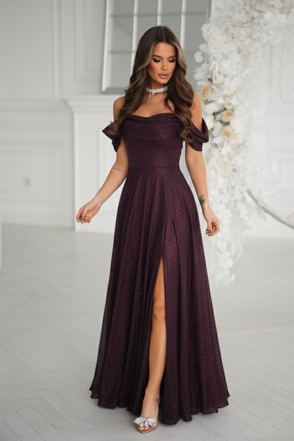 1101473 Long dress model 220659 Bicotone