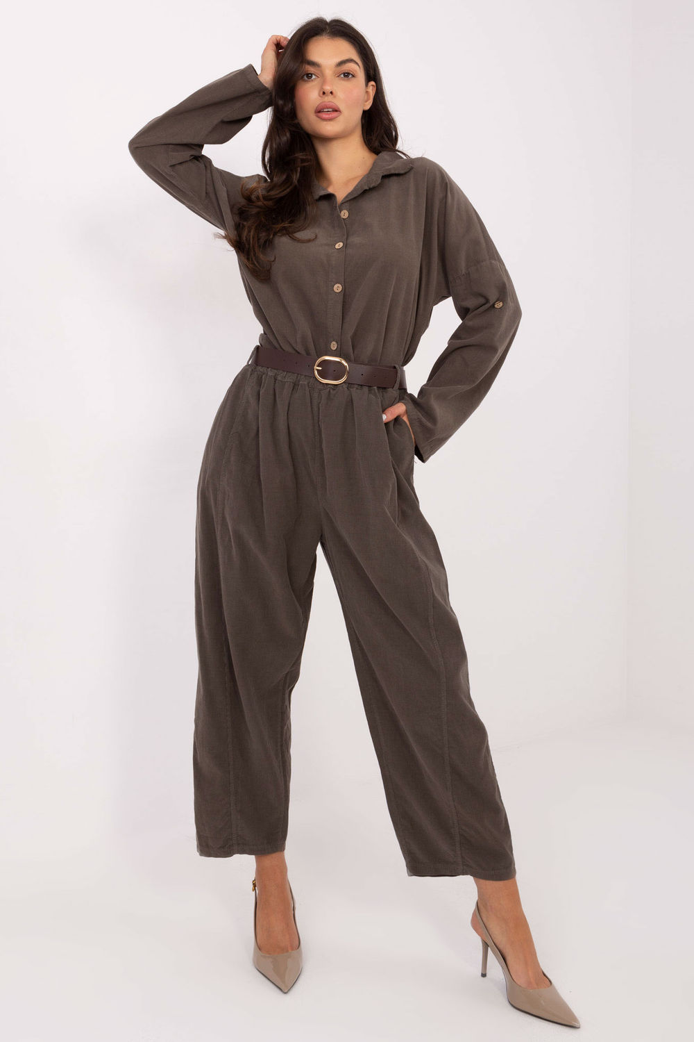 1101946 corduroy trousers model 220815 Italy Moda