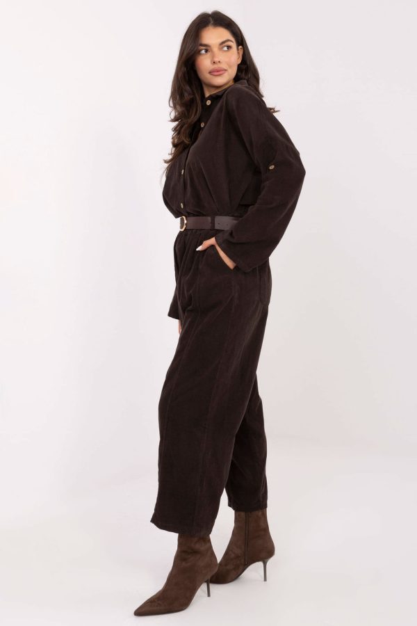 corduroy trousers model 220816 Italy Moda