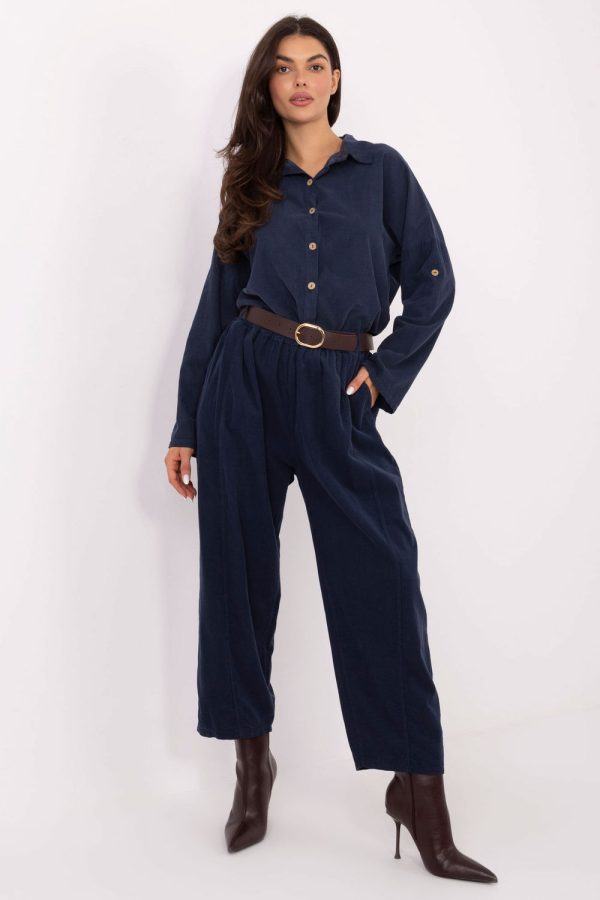 corduroy trousers model 220818 Italy Moda
