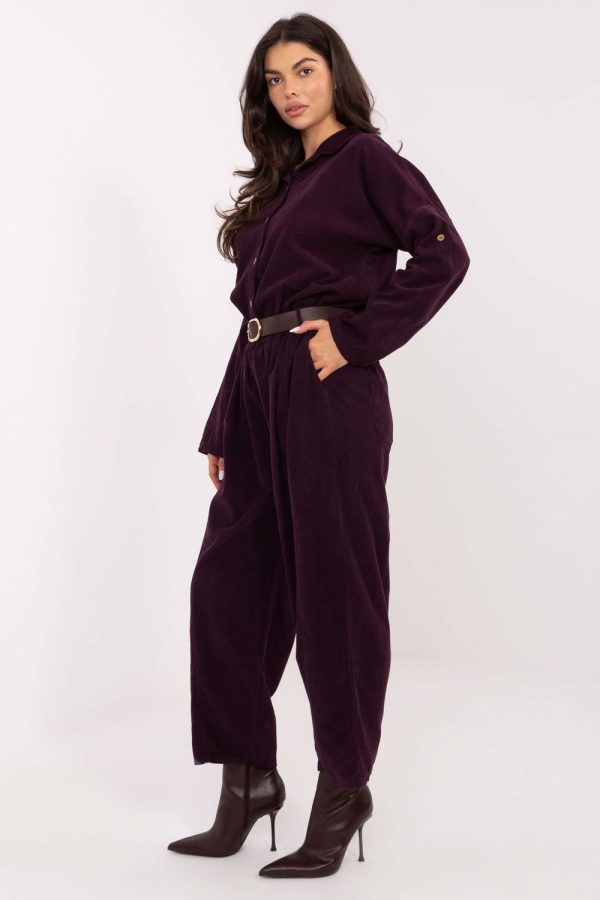 corduroy trousers model 220820 Italy Moda