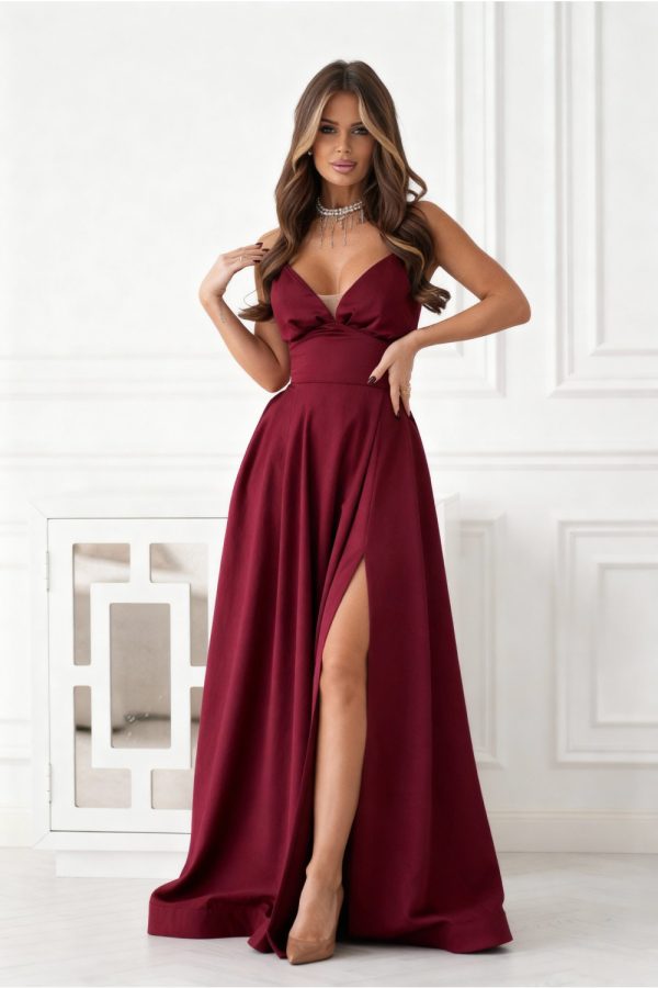 1104516 Long dress model 221608 Bicotone