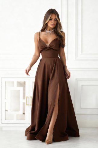 1105981 Long dress model 222064 Bicotone