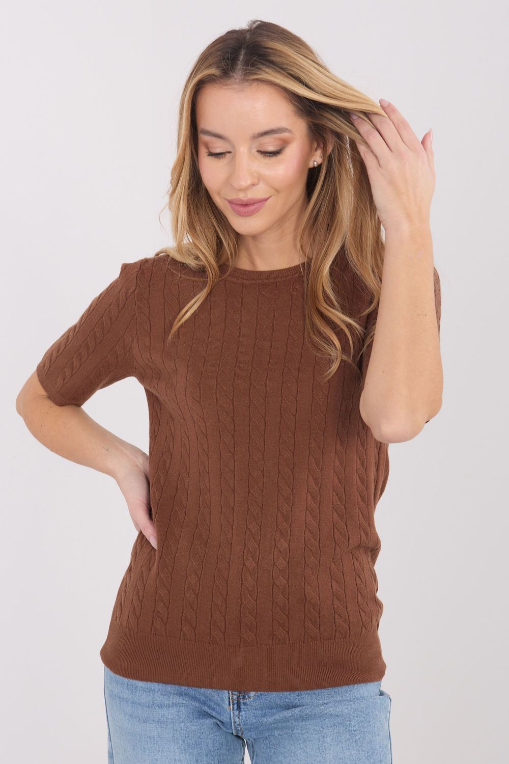 1108485 Short sleeve sweater model 222831 Factory Price
