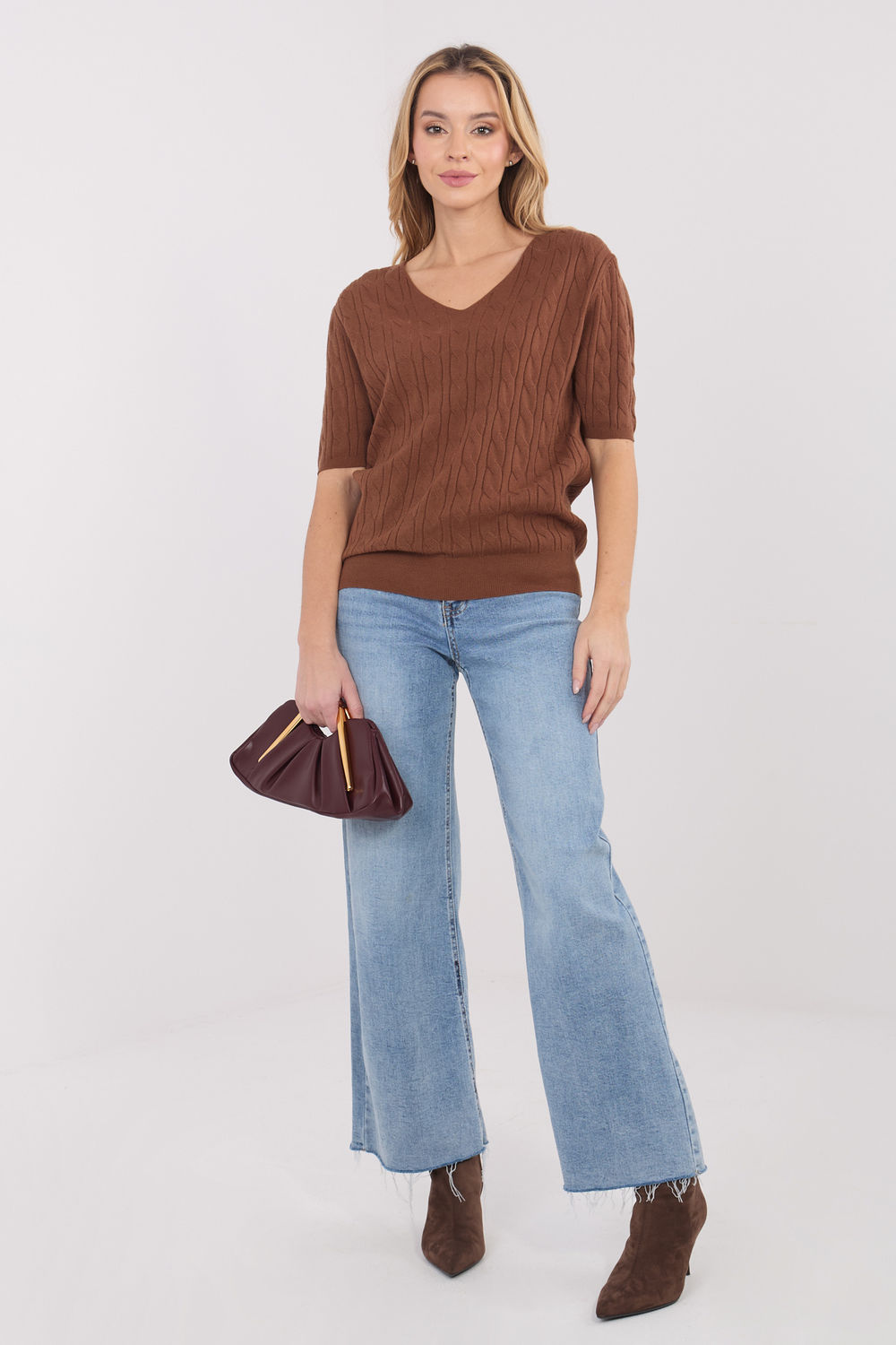 1108497 Short sleeve sweater model 222835 Factory Price