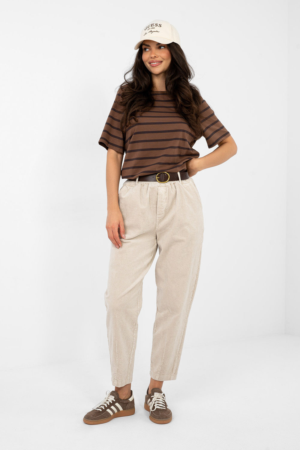 1112849 corduroy trousers model 224053 Italy Moda