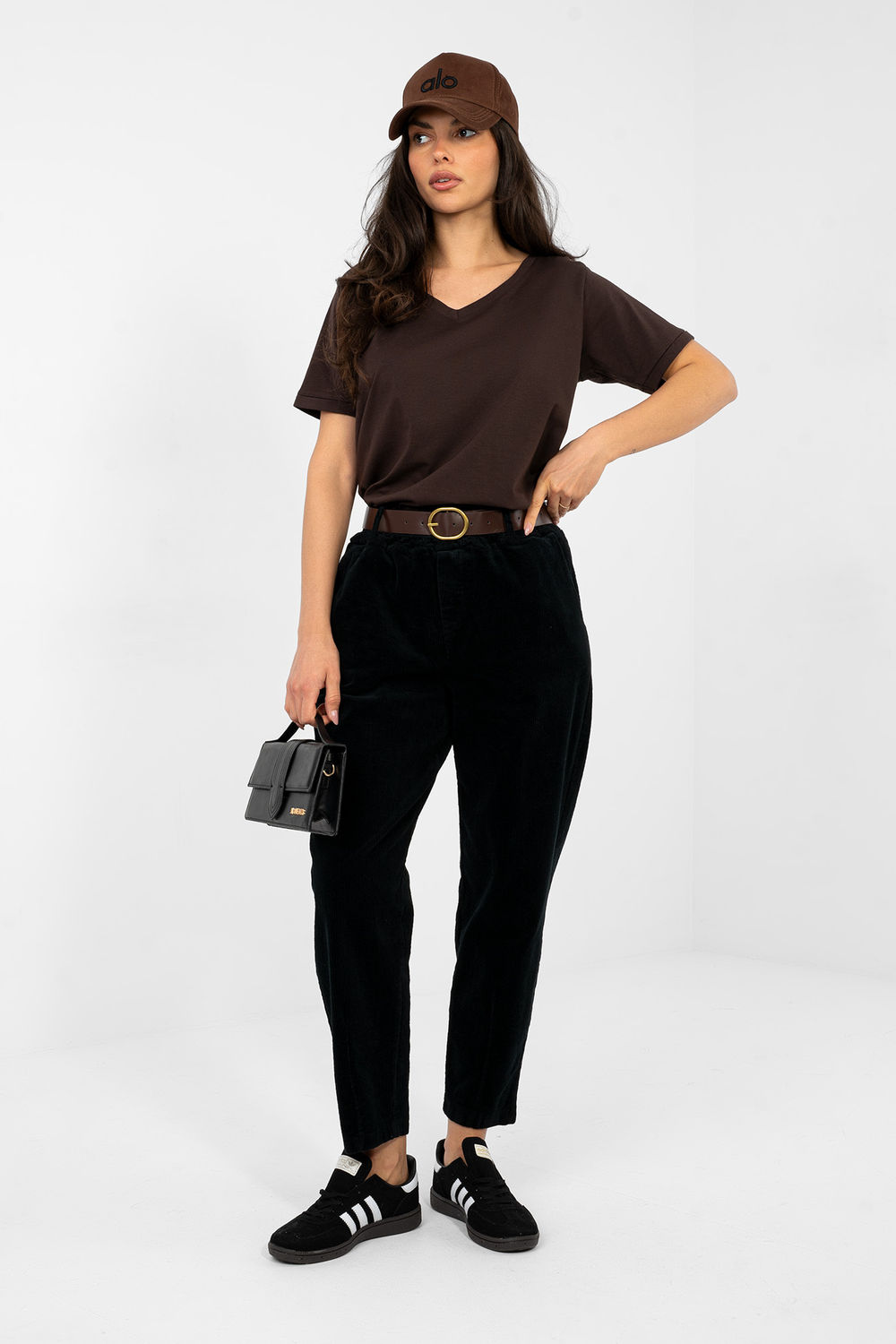 1112858 corduroy trousers model 224056 Italy Moda