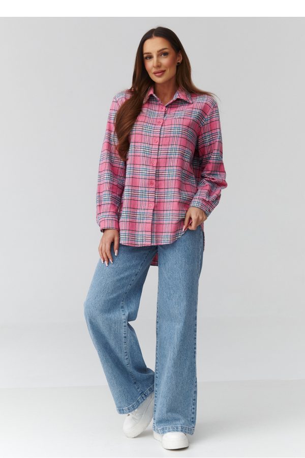 Long sleeve shirt model 224091 Makadamia