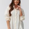 1113006 Long sleeve shirt model 224101 Makadamia