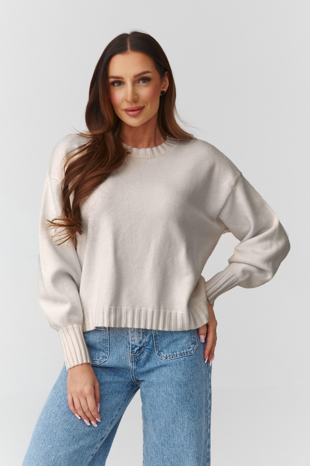 1113030 Jumper model 224108 Makadamia