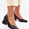 1120949 Block heel pumps model 226544 Step in style