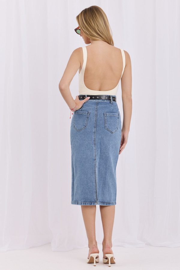 ~Spódnica jeansowa model 228027 Factory Price