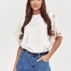 1126384 Denim shorts model 228292 Makadamia