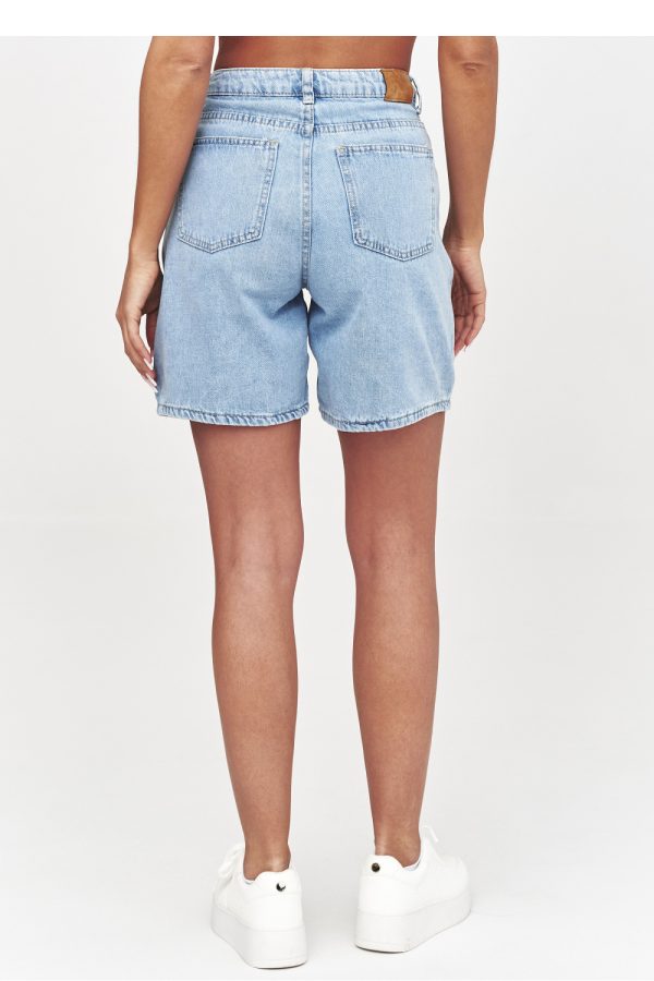 Denim shorts model 228315 Makadamia