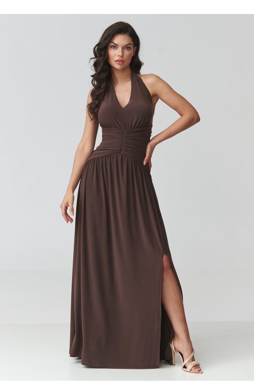 1126499 Long dress model 228322 Makadamia