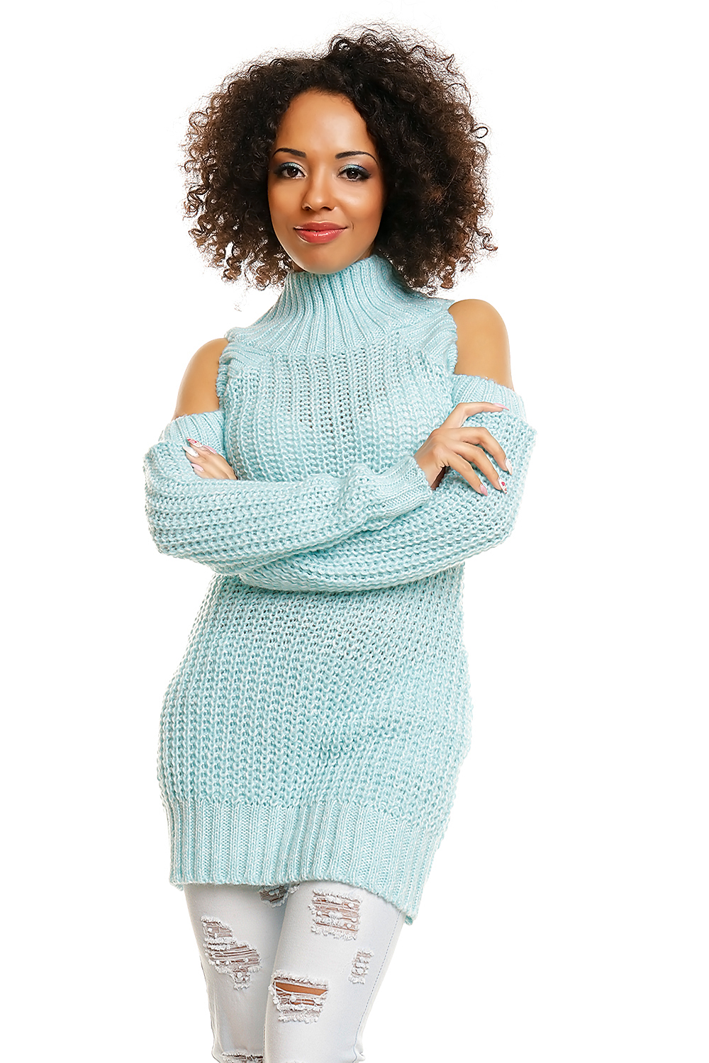 215938 Hard-knitted jumper model 84344 PeeKaBoo