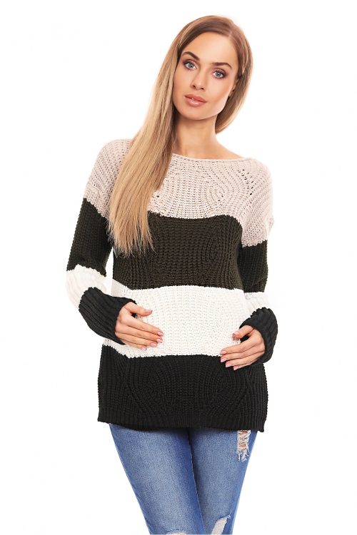 844967 Pregnancy sweater model 132018 PeeKaBoo