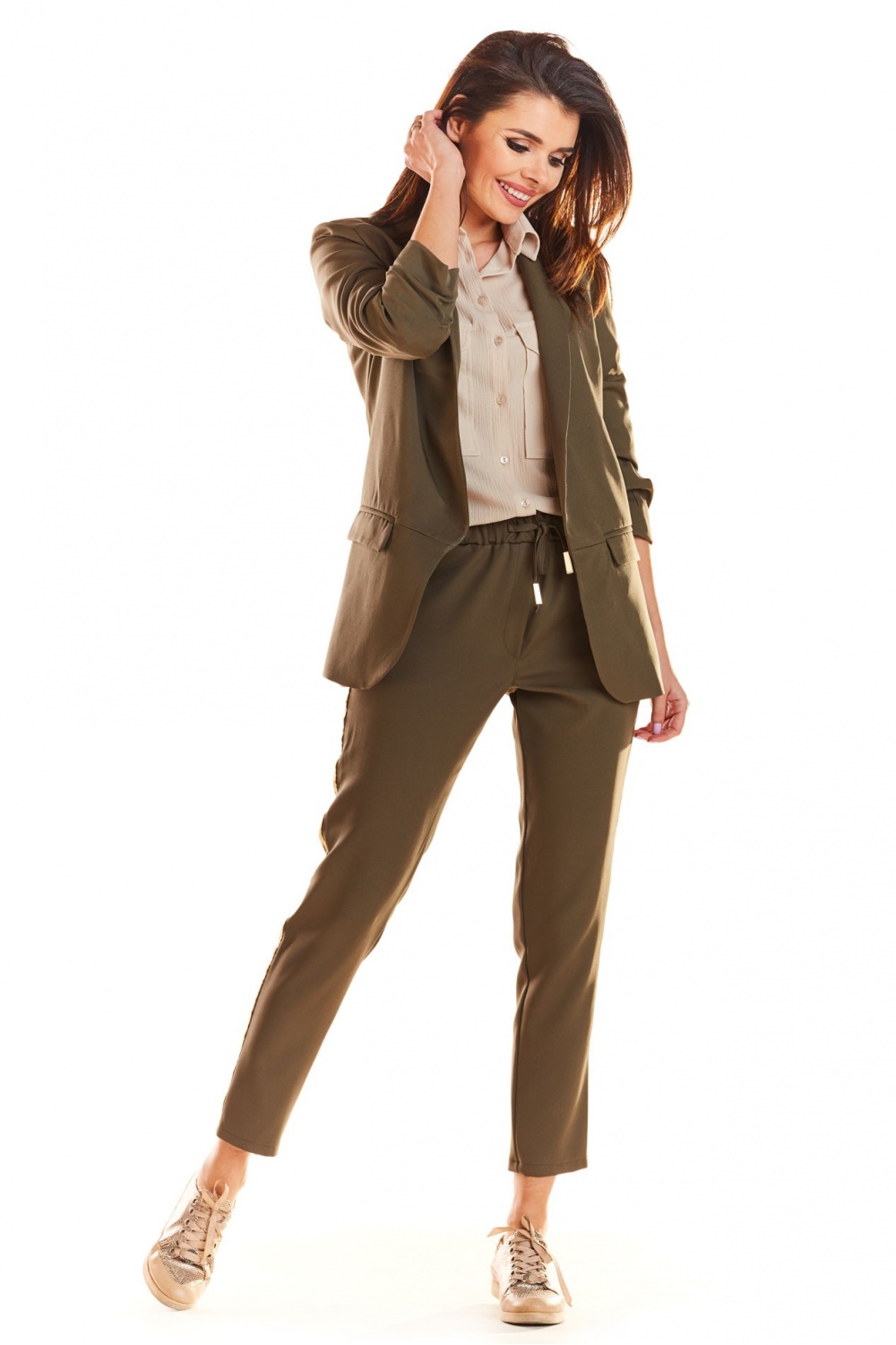 866623 Women trousers model 140004 awama