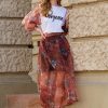 881969 Long skirt model 145582 Makadamia