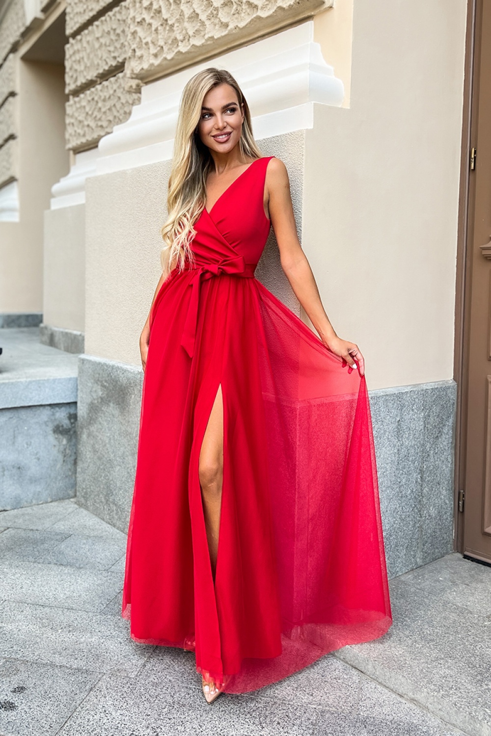 952487 Evening dress model 170969 Bicotone