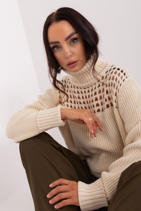 beige Turtleneck model 187515 Factory Price