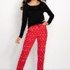 1005551 red Pyjama model 188996 Momenti Per Me