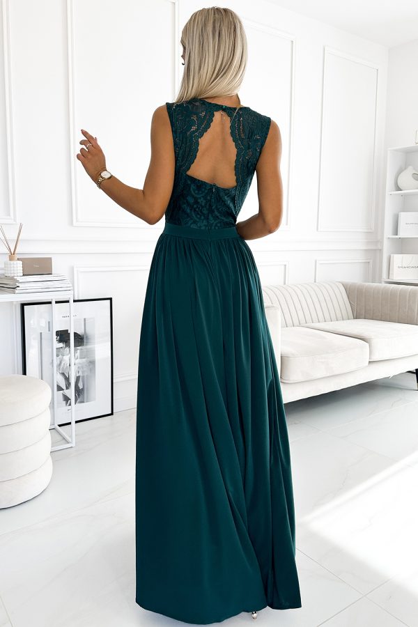 green Long dress model 189092 Numoco