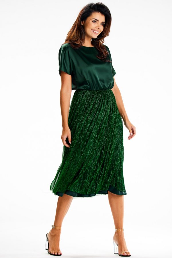 green Evening dress model 189434 awama