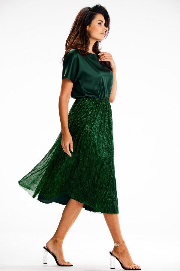 green Evening dress model 189434 awama