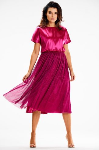 pink Evening dress model 189435 awama