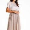 beige Evening dress model 189437 awama