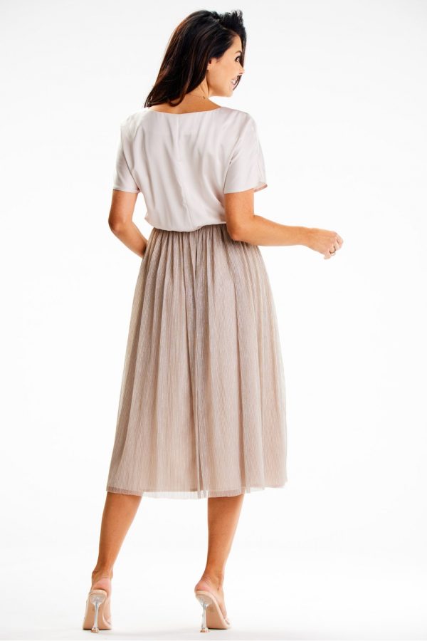 beige Evening dress model 189437 awama