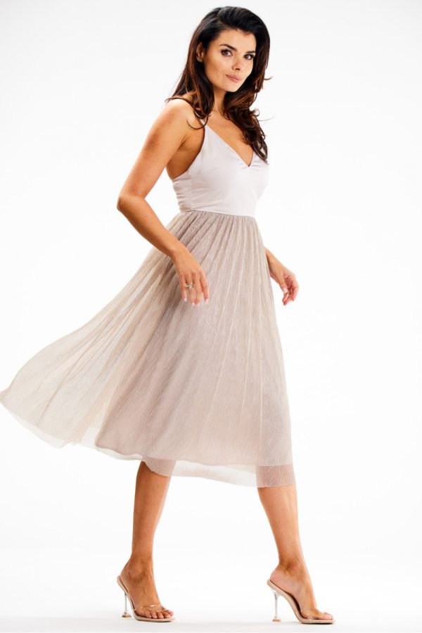 beige Evening dress model 189446 awama