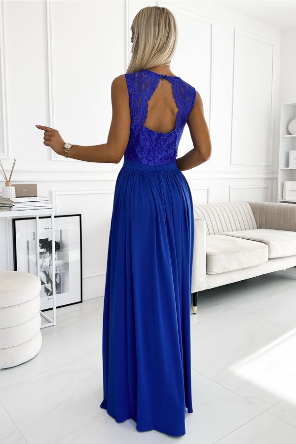 blue Long dress model 189680 Numoco