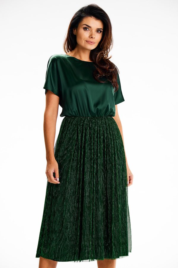 green Evening dress model 189434 awama