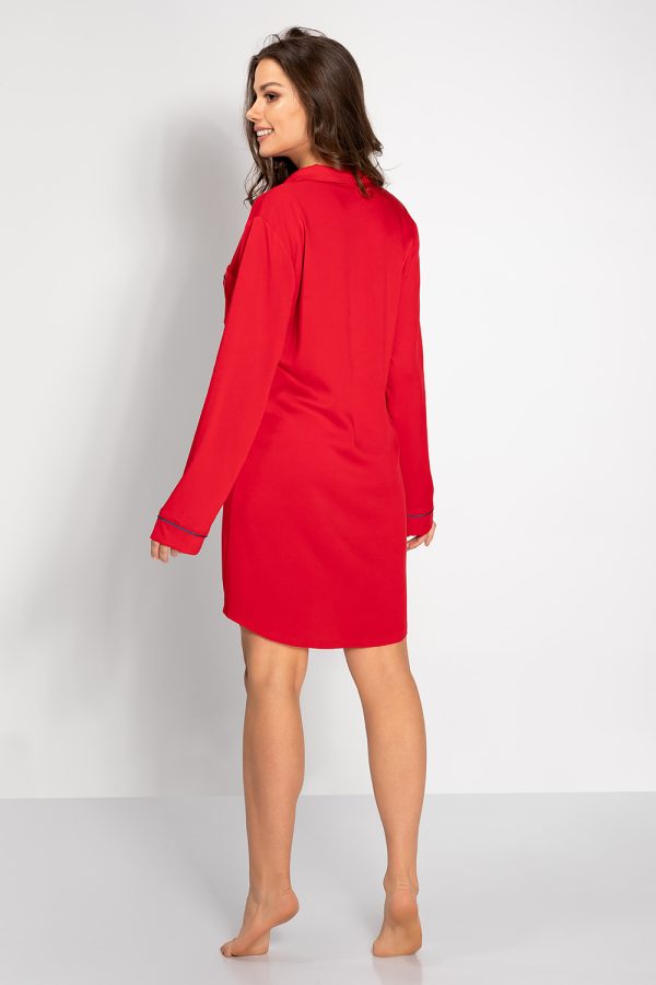 red Nightshirt model 190017 Momenti Per Me