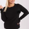 black Jumper plus size model 190071 Factory Price